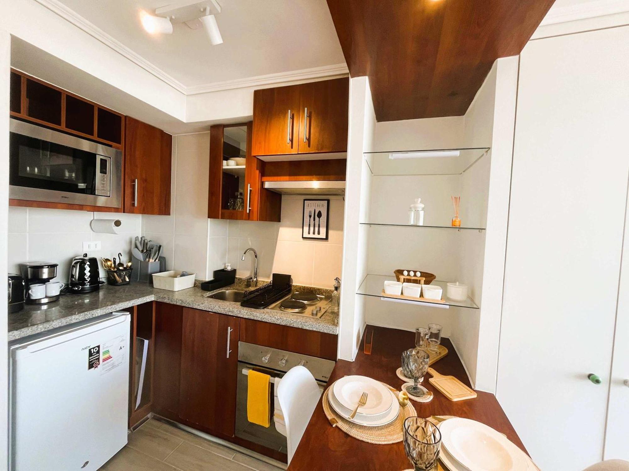 Apartamento Hom I Estudio Con Terraza Vista A La Ciudad-santiago
