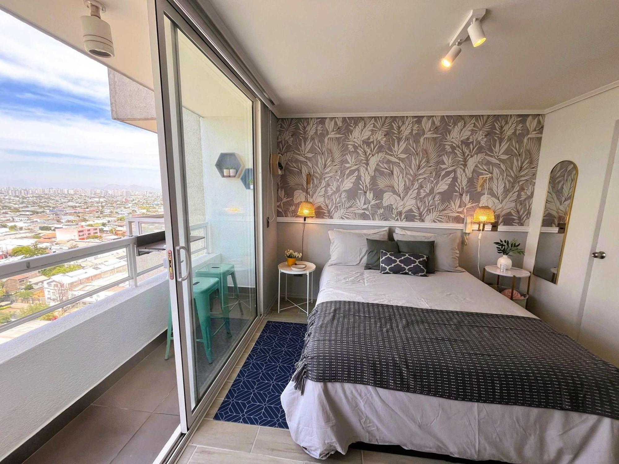 Apartamento Hom I Estudio Con Terraza Vista A La Ciudad-santiago
