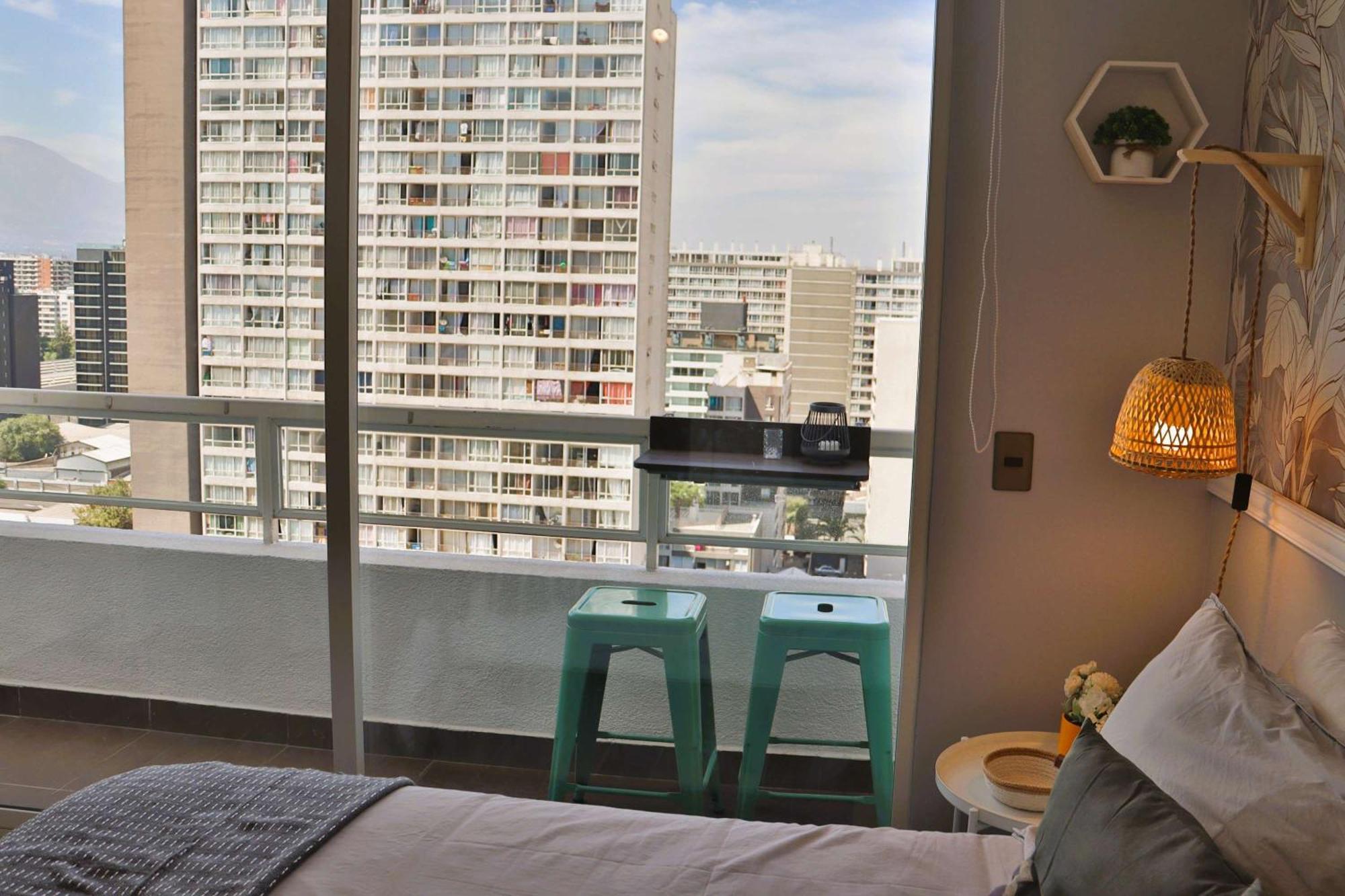 Apartamento Hom I Estudio Con Terraza Vista A La Ciudad-santiago *