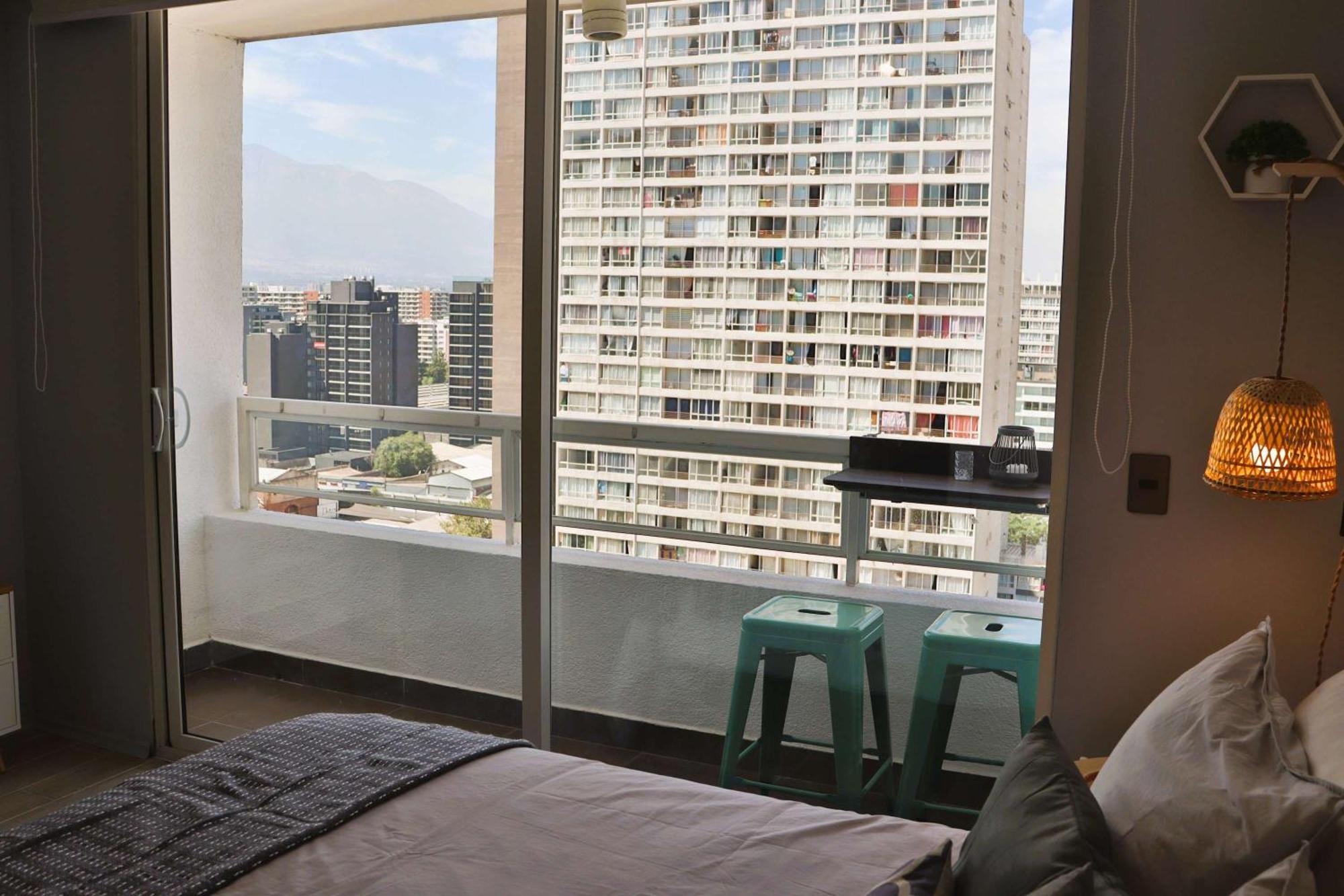 Hom I Estudio Con Terraza Vista A La Ciudad-santiago Apartamento Santiago de Chile